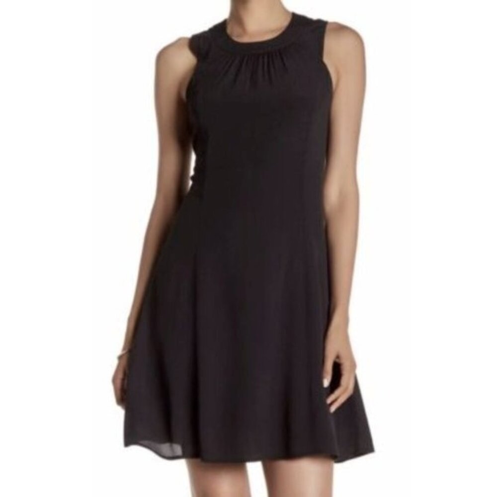 MARCHESA ROSE Caviar Black Swing Shift Dress - Size Small  NWT